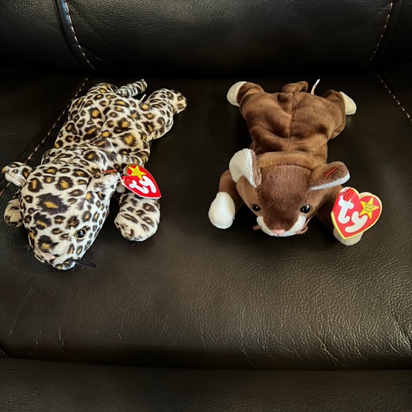 Toys Ty Beanie Babies Freckles And Pounce Poshmark
